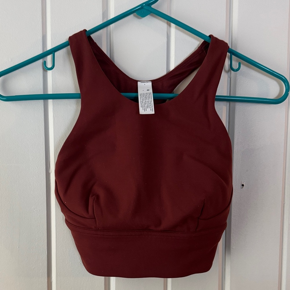 Lululemon Athletica Maroon Crop Top